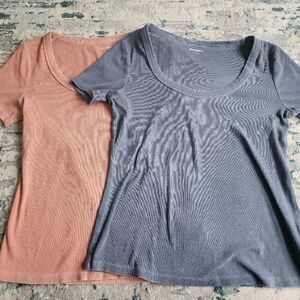 Old Navy Ribbed Tees Bundle Large